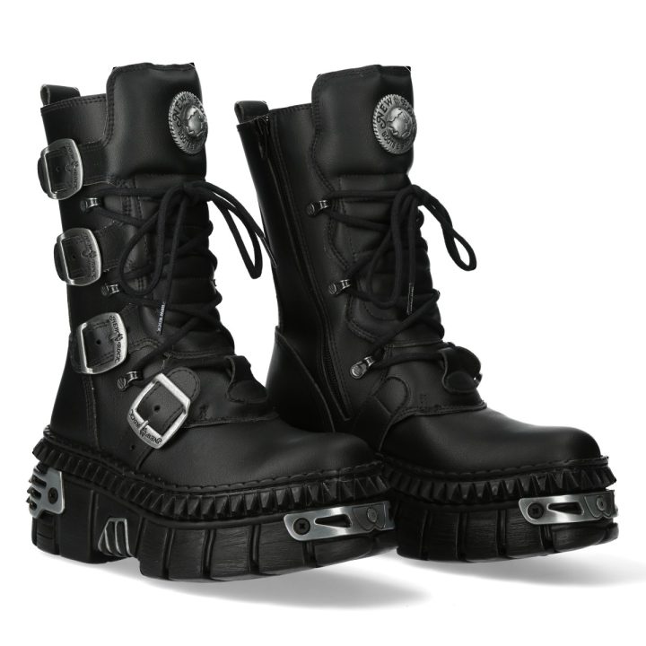 Bottines Noir New Rock M-WALL1473-V9