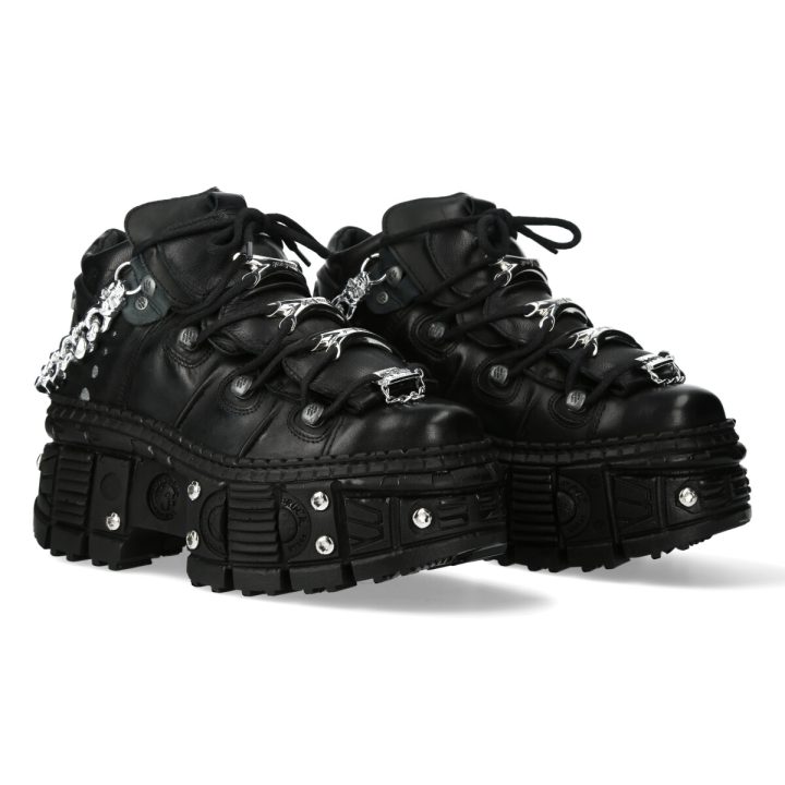 Bottines Noir New Rock M-WALL216-C2