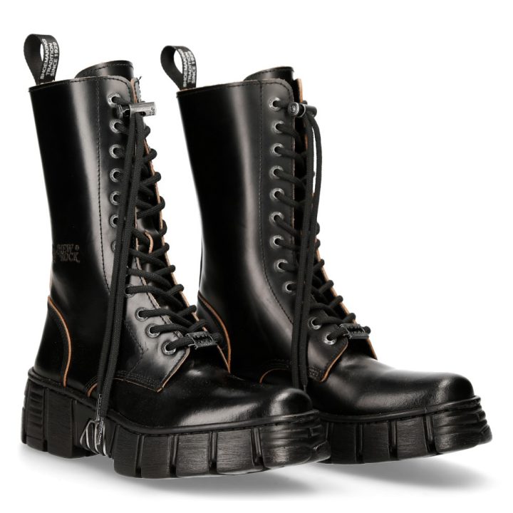 Bottines Noir New Rock M-WALL027N-C3