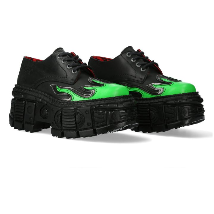 Chaussures Acier, Noir, Vert New Rock M-WALL211-C26