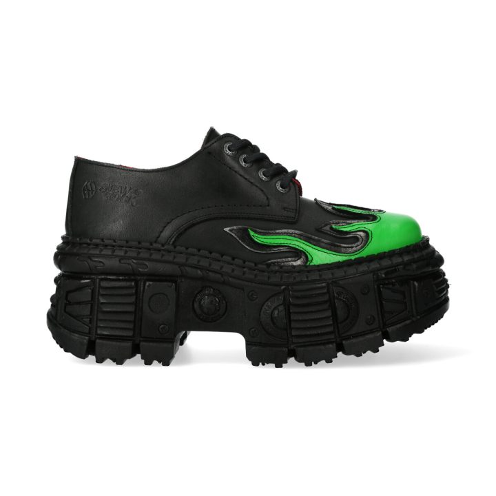 Chaussures Acier, Noir, Vert New Rock M-WALL211-C26 – Image 2