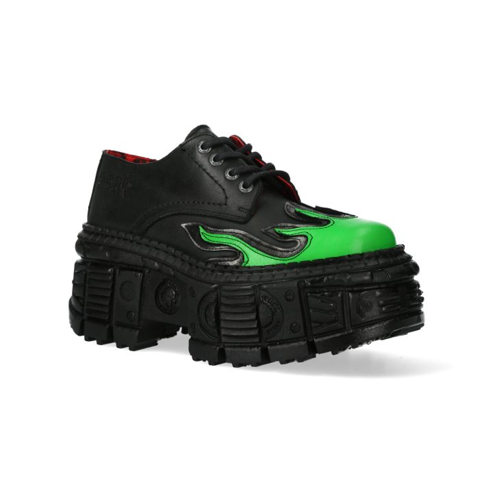 Chaussures Acier, Noir, Vert New Rock M-WALL211-C26 – Image 3
