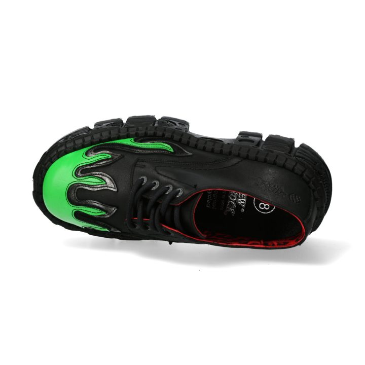 Chaussures Acier, Noir, Vert New Rock M-WALL211-C26 – Image 8