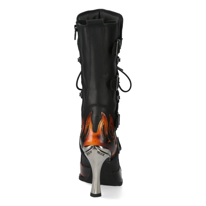 Bottes Noir, Orange New Rock M-9591-S1 – Image 6