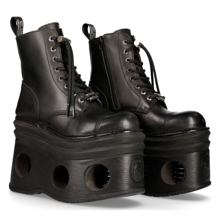 Bottines Noir New Rock M.MILI083CCT-C3
