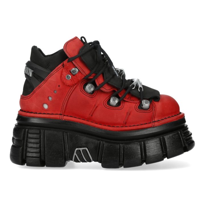 Bottines Noir, Rouge New Rock M-106-S56 – Image 2
