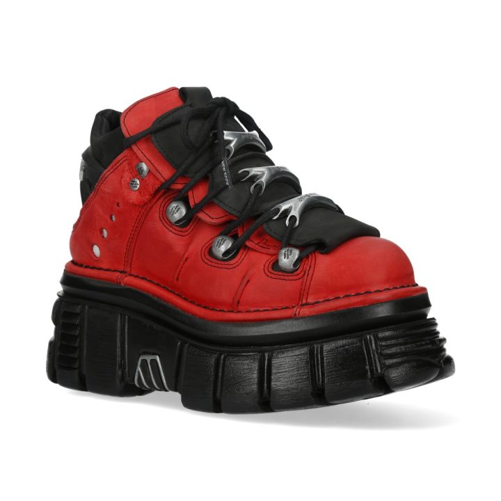 Bottines Noir, Rouge New Rock M-106-S56 – Image 3