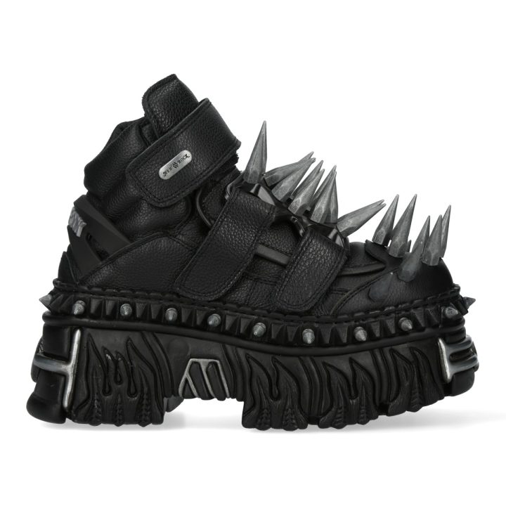 Bottines Noir New Rock M-WALL285P-C3 Spikes – Image 8