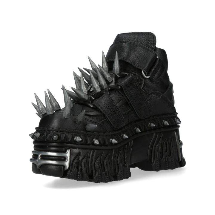 Bottines Noir New Rock M-WALL285P-C3 Spikes – Image 5