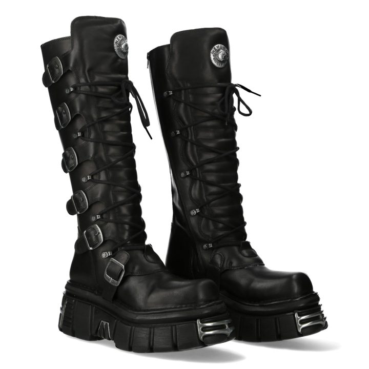 'Bottes hautes' Noir New Rock  M-272-C60