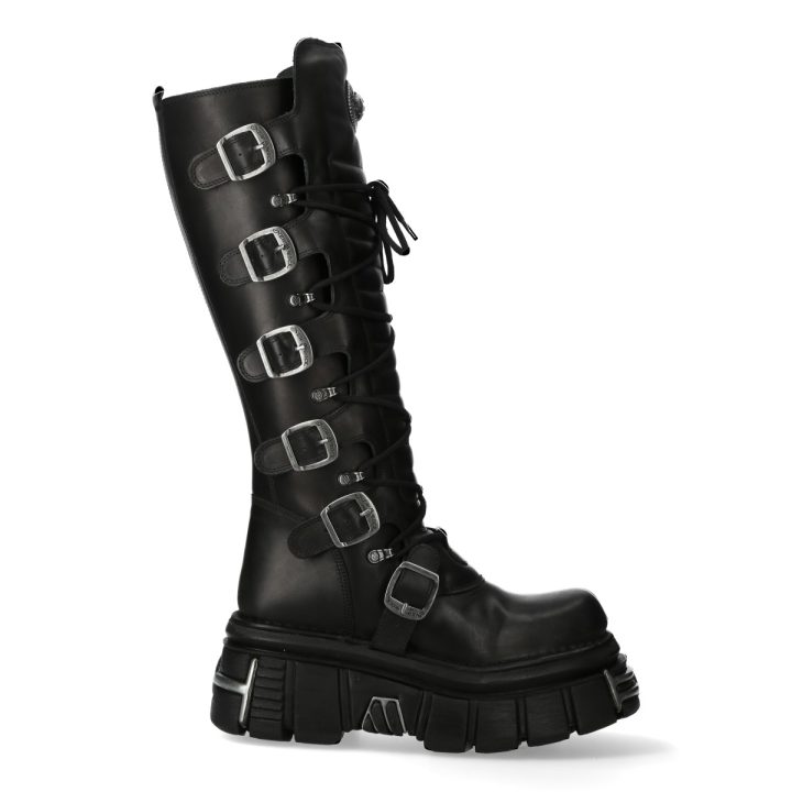 'Bottes hautes' Noir New Rock  M-272-C60 – Image 2