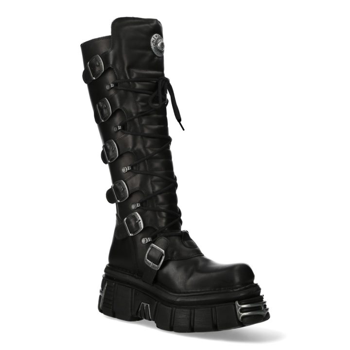 'Bottes hautes' Noir New Rock  M-272-C60 – Image 3