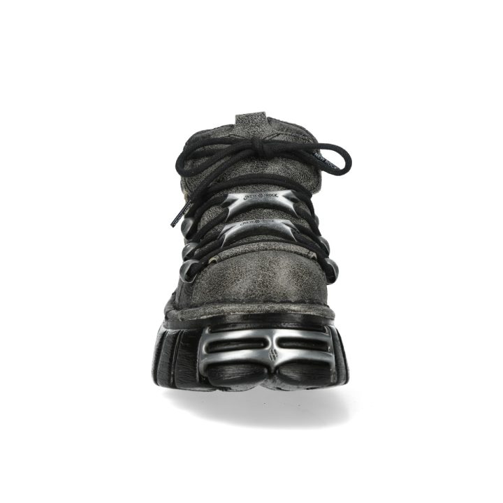 Bottines Noir Crack New Rock M-120N-C99 – Image 4