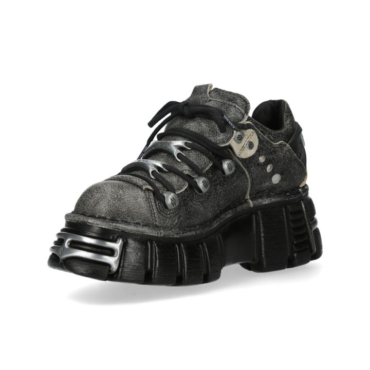 Bottines Noir Crack New Rock M-120N-C99 – Image 6