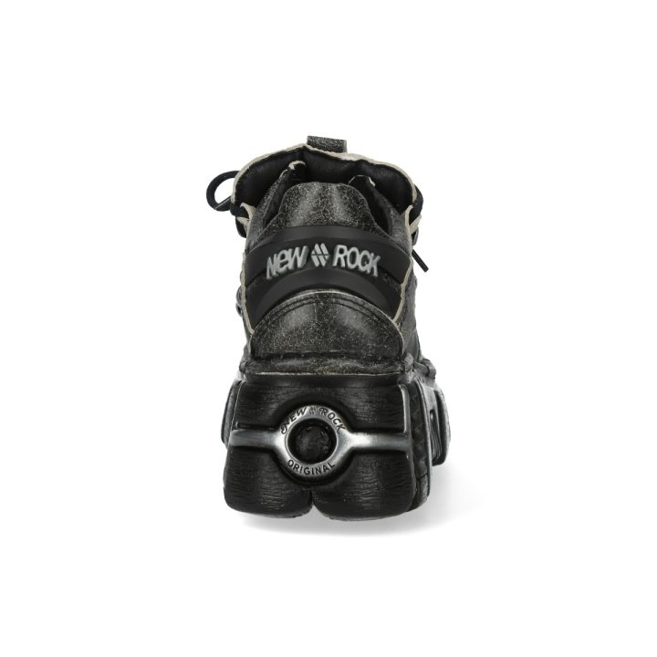 Bottines Noir Crack New Rock M-120N-C99 – Image 8