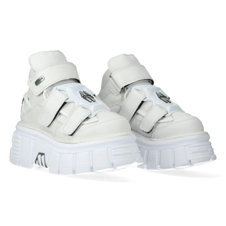 Bottines Blanches New Rock M-285-C73