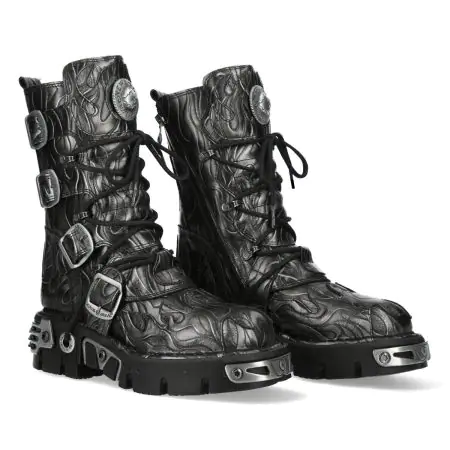 Bottes Acier, Noir M-591-C63 PLACA FUEGO PULIK ACERO