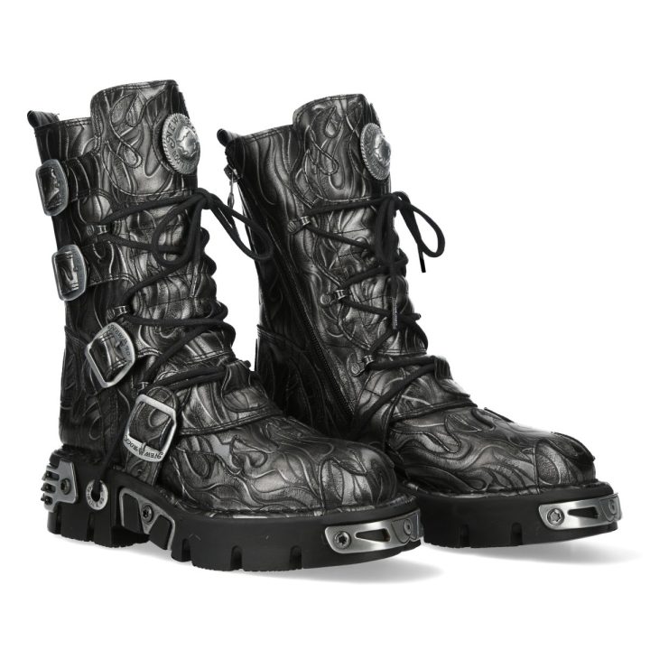 Bottes Acier, Noir M-591-C63 PLACA FUEGO PULIK ACERO