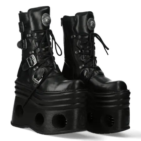 Bottes Noir New Rock M-373-C446