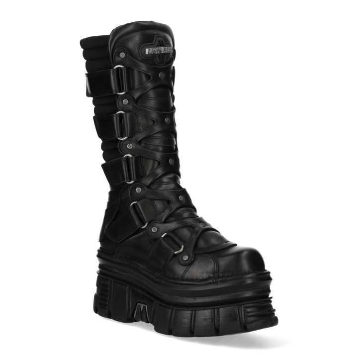 'Bottes hautes' Noir New Rock Paris  M-425-C4 – Image 3
